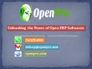 Open erp software