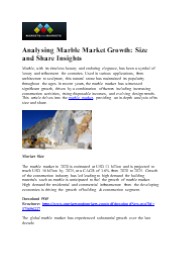 Marble Market Research: Key Findings