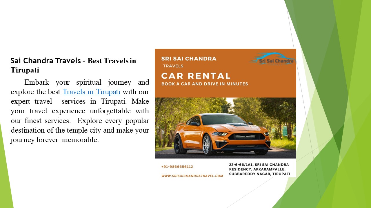 Best Travels in Tirupati