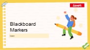 Blackboard Markers