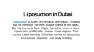 Liposuction in Dubai