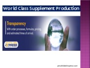 Bulk Supplements Manufacturer