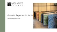 Granite Exporter in India