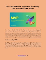 The Cost-Effective Approach to Testing Your Business Idea MVPs
