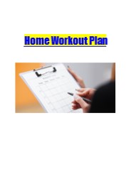 Home Workout Plan