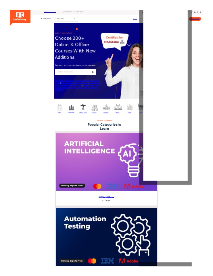 Uncodemy - Best Global IT Training Institute in India