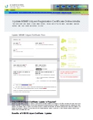 Update MSME Udyam Registration Certificate Online in India