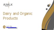 Dairy and Organic Products