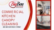 Commercial kitchen canopy cleaning