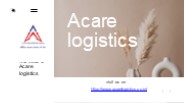 Acare Logistics: Top Third Party Logistics Companies in India
