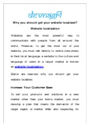 Why you should get your website localized?