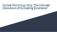 crickwt world cup 2023