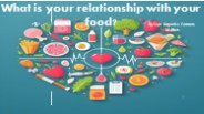 What is your relationship with your food?
