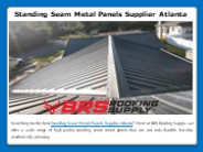 Standing Seam Metal Panels Supplier Atlanta