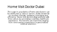 Home Visit Doctor Dubai