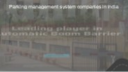 Parking Management System Companies in India
