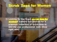 Scrub Tops for Women