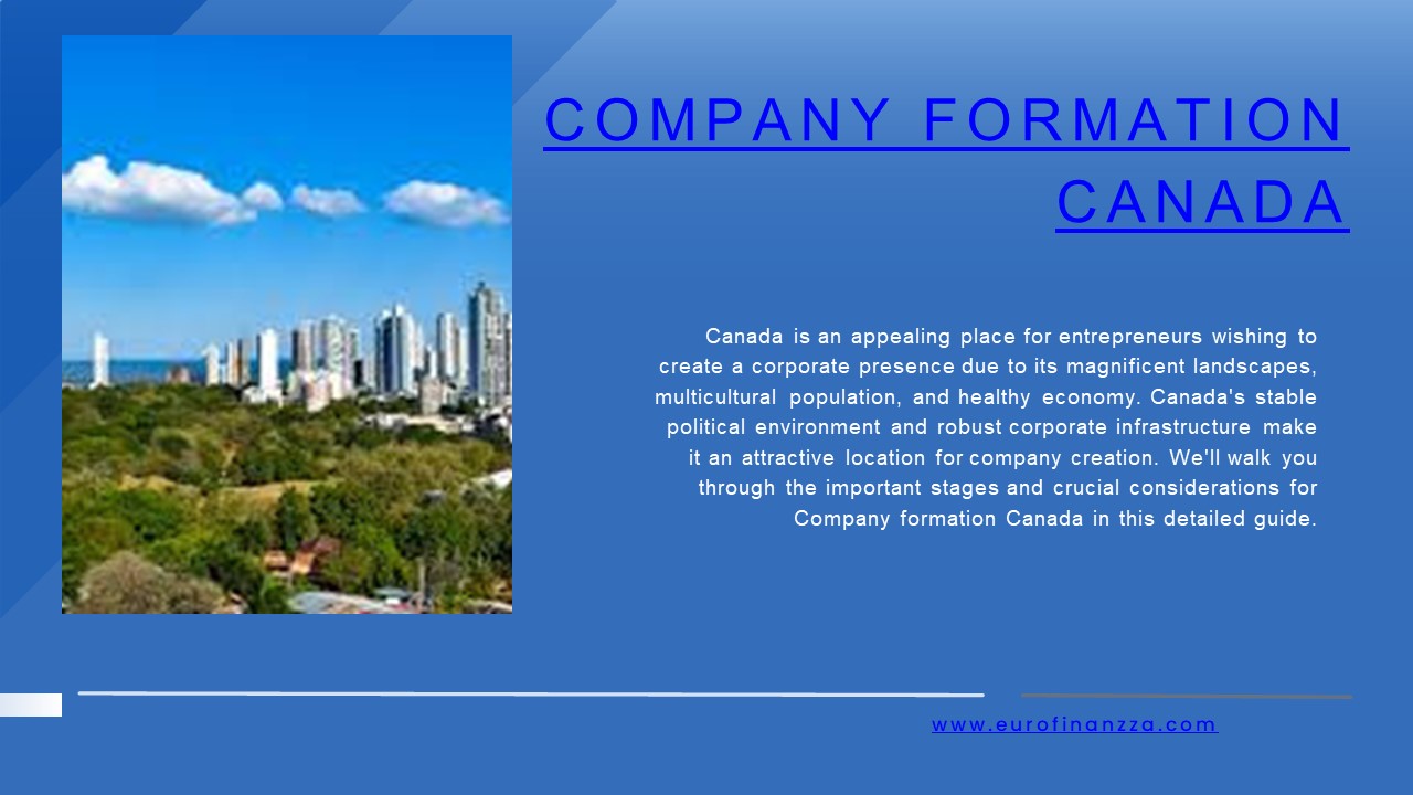 Company formation Canada