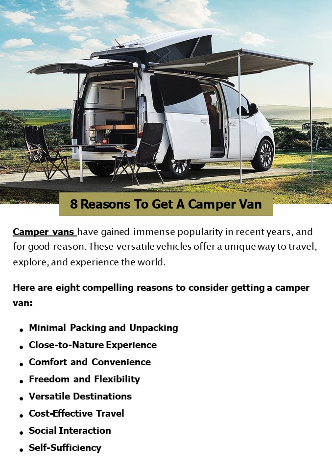 8 Reasons To Get A Camper Van