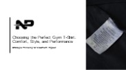 Choosing The Perfect Gym T-Shirt