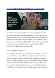 Data Integration Challenges And How To Overcome Them