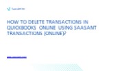 Delete Transactions in qbo using saasant