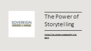 The Power of Storytelling - sovereignstatesofmind.com
