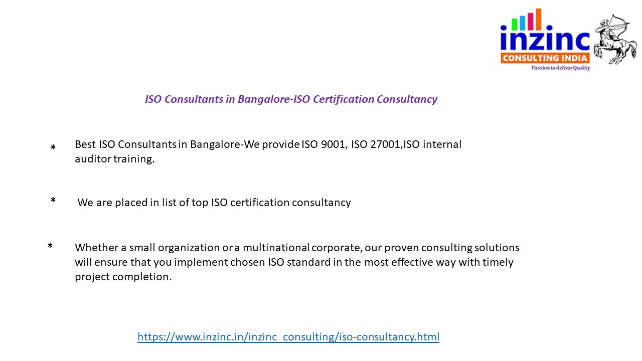 ISO Consultants in Bangalore-ISO Certification Consultancy