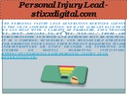 Personal Injury Lead - stixxdigital.com