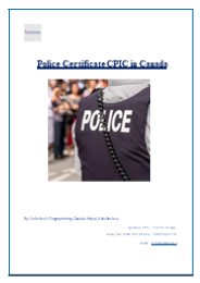 Police Certificate CPIC in Canada