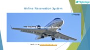 Airline Reservation System
