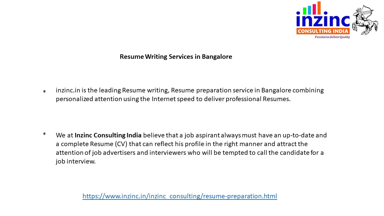 Resume Writing Services in Bangalore