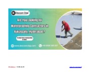 Waterproofing Services in Kukatpally