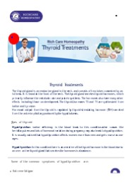 Thyroid Treatment & Cure | Homeopathic Medicine For Thyroid