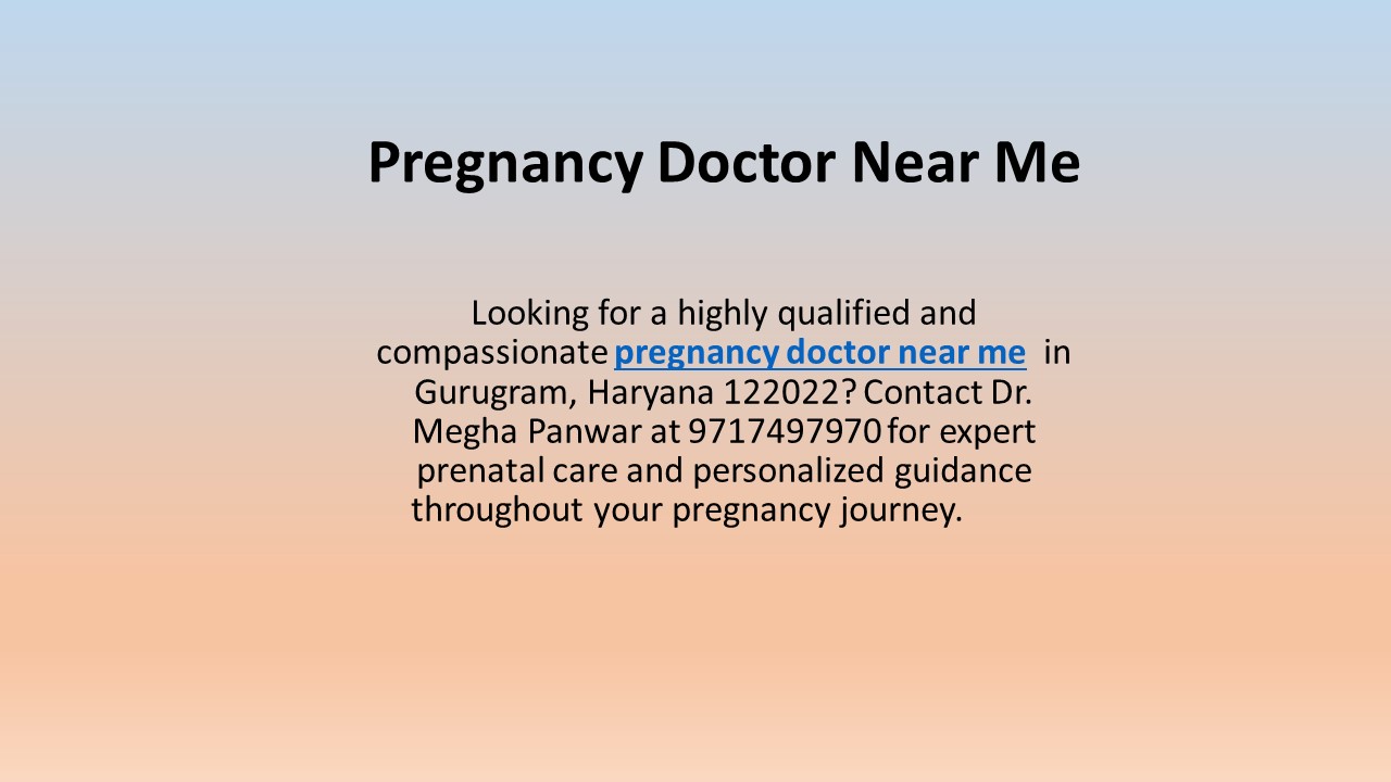 Pregnancy Doctor Near Me
