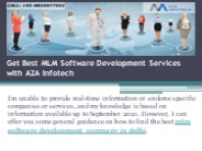 Get Best MLM Software Development Services with A2A Infotech