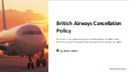 British Airways 24-hour cancellation policy