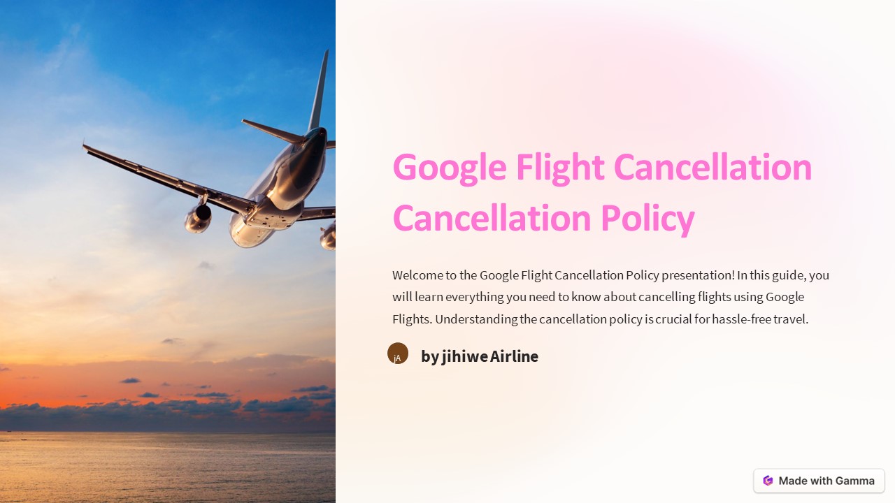 Google Flight Cancellation Policy \