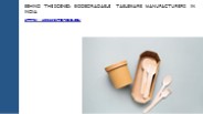 Behind the Scenes: Biodegradable Tableware Manufacturers in India