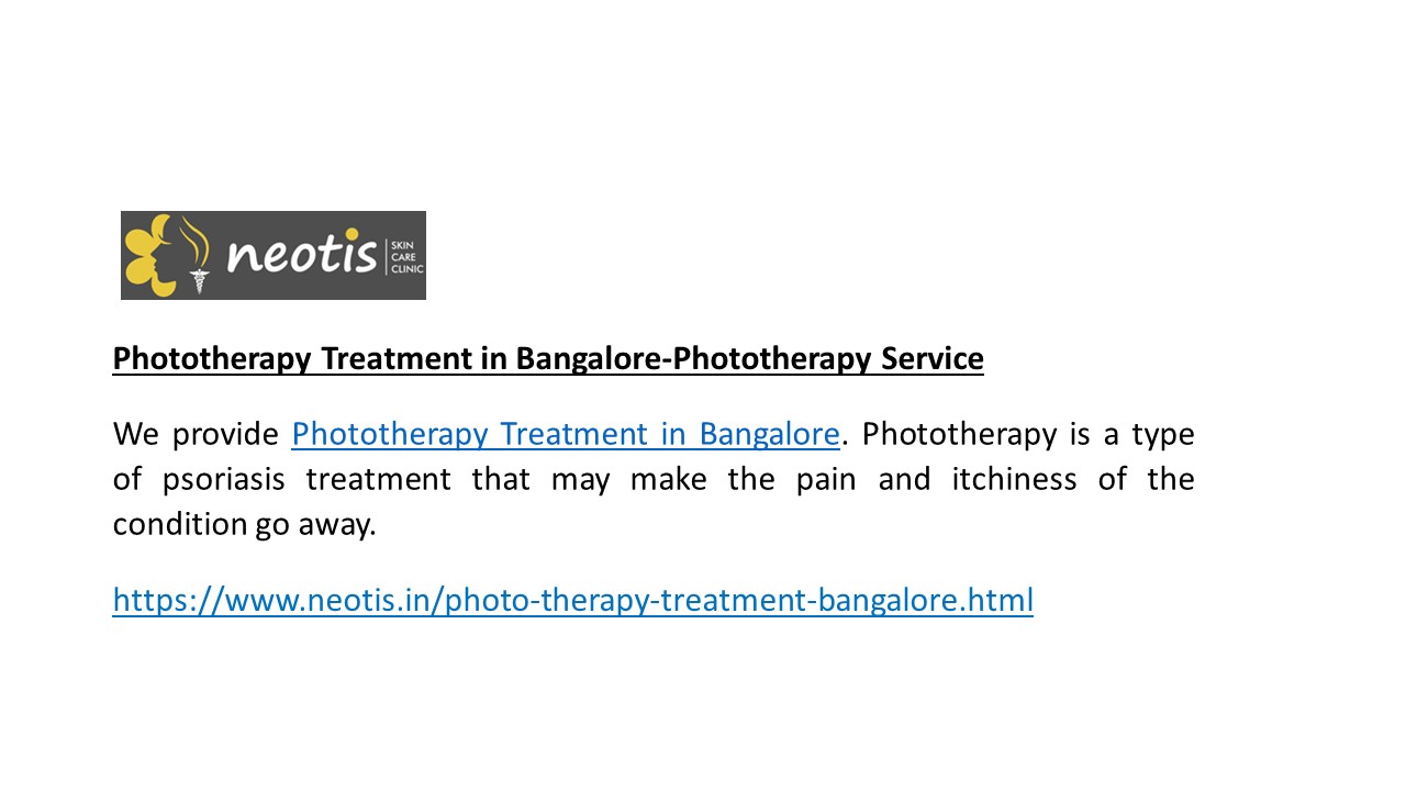 Phototherapy Treatment in Bangalore-Phototherapy Service