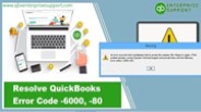 Strategies to Resolve QuickBooks Error 6000, 80