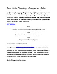 sofa cleaning in qatar