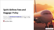 Spirit Airlines Cancellation Policy