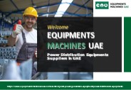 Power Distribution Equipments Suppliers in UAE