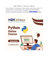 Python Certification | Python Online Certification