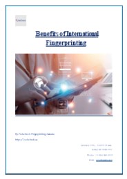 Benefits of International Fingerprinting