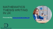 Mathematics Thesis Writing In UK