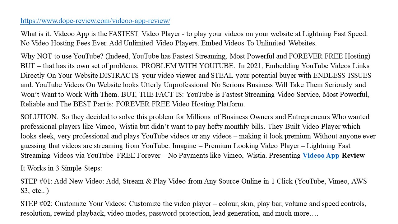presentation player overlay