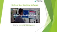 Online Tour Booking Software