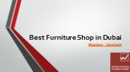 Furniture Shop in Dubai